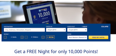 Best Western Rewards Rush returns - only 10,000 points for a free night stay in the U.S. or Canada