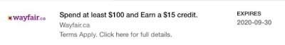 August 6 Update: New Amex Offer for Wayfair, Air Transat cancels Western Canada flights to sun destinations (but offers refunds) & earn Skywards miles for online shopping