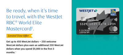 March 31 Update: Last day to score 450 WestJet dollars on the WestJet RBC World Elite Mastercard & Flair Airlines announces new service to Montreal
