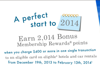Jan 14 Update: Amex Travel Membership Rewards Bonus, SPG Take a Spin contest, American & US Airways 50% Bonus Miles on each others flights