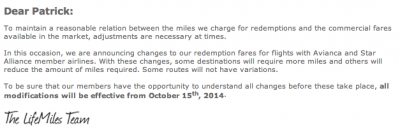 July 18 Update: Major changes coming to LifeMiles award flight mileage requirements, Marriott updates its Plus Points promotion