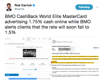 July 14 Update: BMO CashBack World Elite earn rate dropping to 1.5%, wait to apply for the SPG Amex & more!