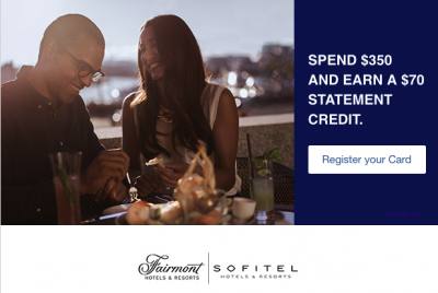 Amex Offers: $70 statement credit for Fairmont and Sofitel stays in Canada