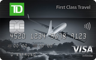 New best ever welcome offer for the TD First Class Visa Infinite Card - Up to 100,000 welcome points + first year free