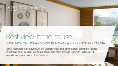 Jan 23 Update: up to 50% off Starwood stays in Hawaii/French Polynesia, 75% Bonus Aeroplan miles on select AC routes, 17 other bonuses