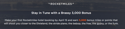 Rocketmiles: 3,000 Bonus Miles/Points in the program of your choice for your first booking including Aeroplan
