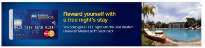 New 40,000 point sign up bonus for the no fee Best Western Rewards MasterCard