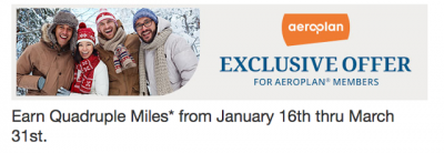 Earn 4x Aeroplan Miles for Choice Hotels stays Worldwide!