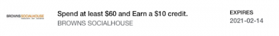 December 7 Update: New Amex Offer for Browns Socialhouse, RBC Avion offer of 8x points with Harry Rosen & new 6% back offer for the TD Cash Back Visa Infinite Card