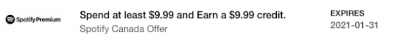 Amex Offers - Spend $9.99 with Spotify Premium and receive a $9.99 statement credit