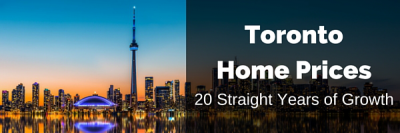 Toronto Home Prices: 20 Straight Years of Growth