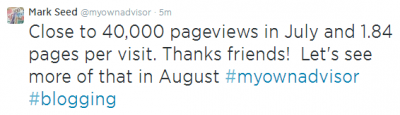Weekend Reading – 40,000 pageviews, portfolio updates, goals and more