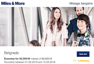 Miles & More Award Ticket Sale - Save 50% on Economy class award tickets from Toronto to Europe